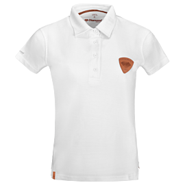 Polo Shirt Diamond Aircraft Collection Patch - Women - white