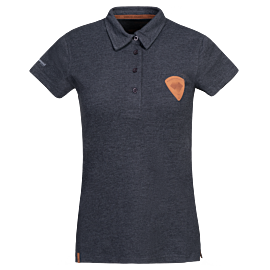 Polo Shirt Diamond Aircraft Collection Patch - Women - gray