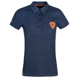 Polo Shirt Diamond Aircraft Collection Patch - Women - blue