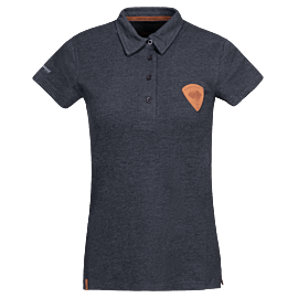 Polo Shirt Diamond Aircraft Collection Patch - Women - gray