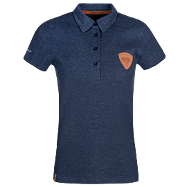 Polo Shirt Diamond Aircraft Collection Patch - Women - blue