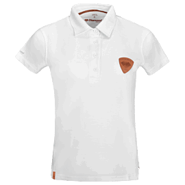 Polo Shirt Diamond Aircraft Collection Patch - Women - white