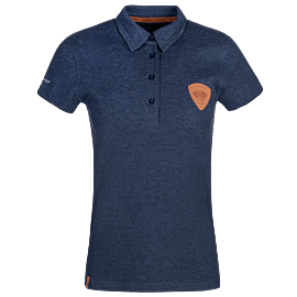 Polo Shirt Diamond Aircraft Collection Patch - Women - blue